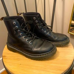 Black Doc Marten Boots, Size 7